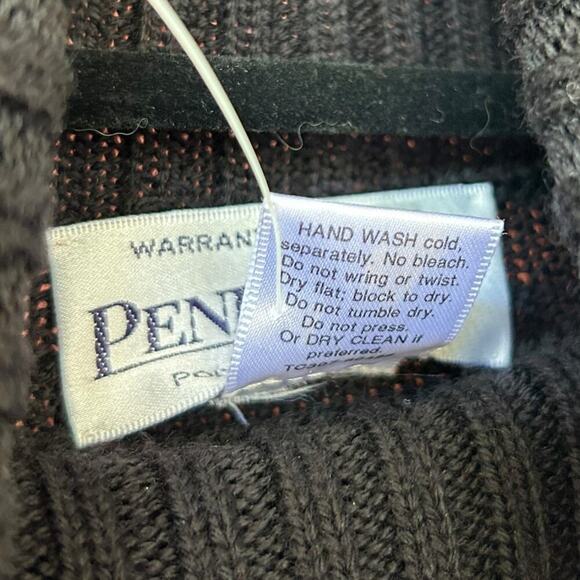 NWT Vintage Women's Pendleton Merino Wool Nordic Turtleneck Sweater Size Small - Picture 6 of 7